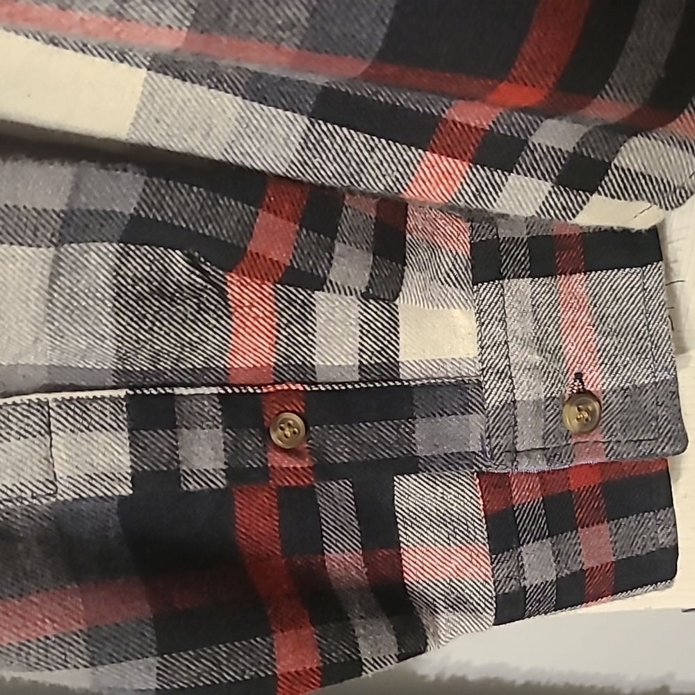 LEE BRAND MEN'S FLANNEL SHIRT SIZE MEDIUM - Picture 5 of 9